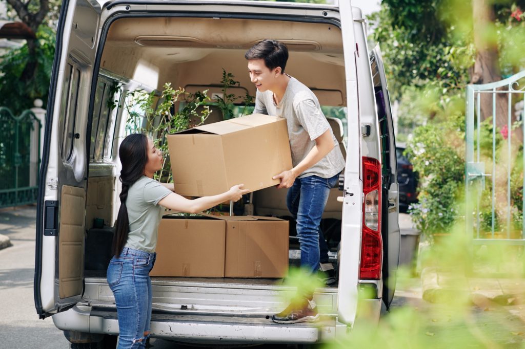 Couple Packing Van