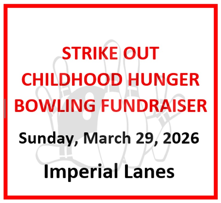 strike out childhood hunger bowling fundraiser - imperial lanes - march 29 2026